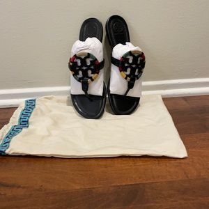 Tory Burch, multi color sandals